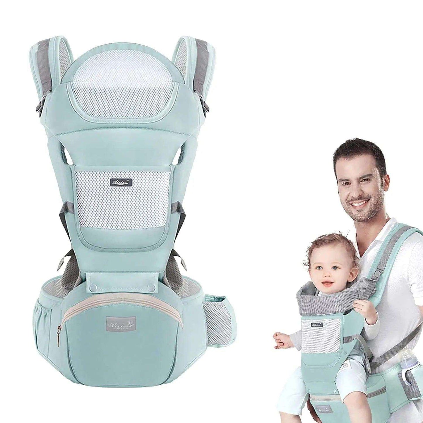 9-in-1 baby carrier green