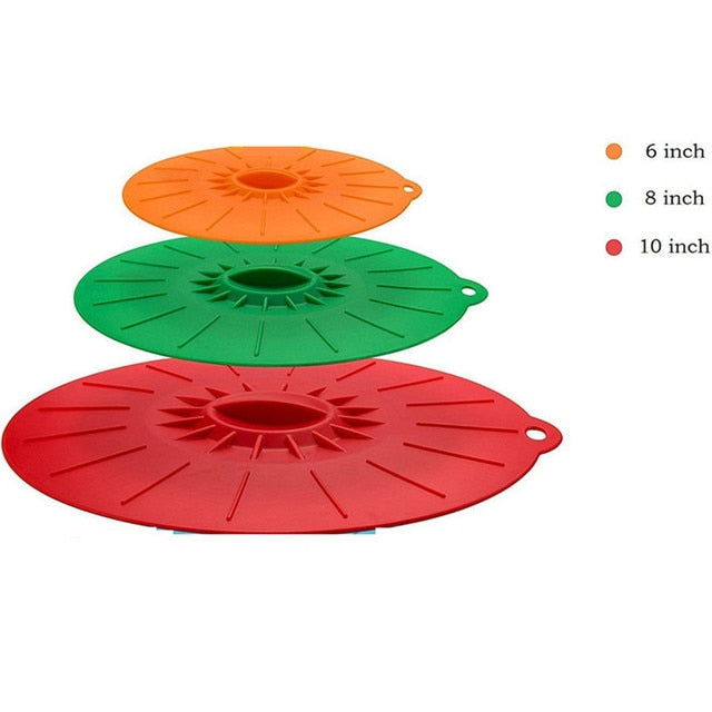 5Pc Set Silicone Microwave Bowl Cover